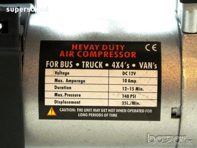 Едноцилиндров автокомпресор за помпане на гуми, снимка 7 - Аксесоари и консумативи - 9727933