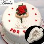 3D голям красив букет цветя силиконова форма молд украса декор торта фондан шоколад, снимка 1 - Форми - 18210344