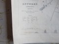 Стара карта Антверпен 1832, снимка 2