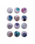 12 цвята кръгли камъчета/бижута бонбон с хамелеонов ефект , снимка 1 - Продукти за маникюр - 18472659