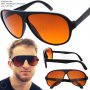 Blue Blocker - със Amber Lens стъкла- Слънчеви очила - Супер за Шофиране UV400, снимка 1 - Слънчеви и диоптрични очила - 7073287