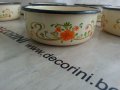 Сервиз метални емайлирани  купи, снимка 2