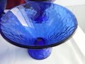 чаши купи кобалтово синьо стъкло, снимка 6