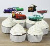 24 бр Макуин Маккуин колите McQueen cars топери украса декорация за мъфини кексчета торта и парти, снимка 2