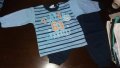 9-12м 80см Комплект блузка с дълъг ръкав и долница момче, снимка 1 - Комплекти за бебе - 14037358