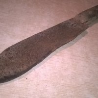 стар нож-антика-40х7см-метален с дървена дръжка, снимка 1 - Колекции - 26171384
