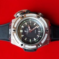  Луксозен мъжки часовник Hublot Diver 4000, снимка 4 - Мъжки - 21160533