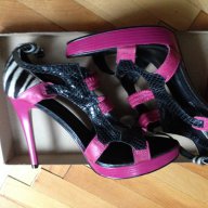 Сандали от естествена кожа на висок ток, снимка 1 - Дамски обувки на ток - 11076529