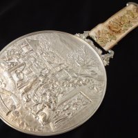 WMF релефно пано,картина от калай Есен. , снимка 2 - Антикварни и старинни предмети - 25555302