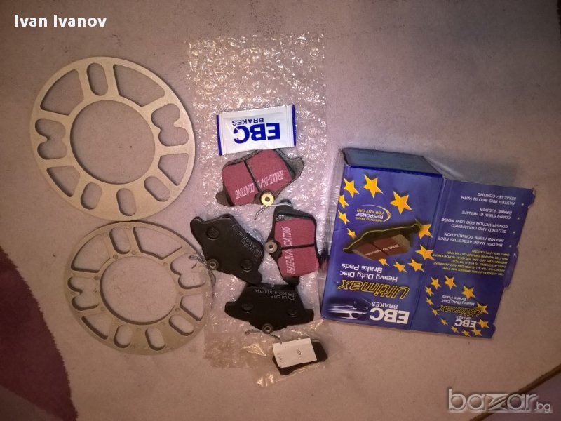 Задни накладки за Алфа Ромео 156/166 EBC ULTIMAX Black stuf. Накладки Ейчер за диск 276мм.., снимка 1