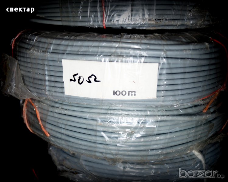  РАЗПРОДАЖБА качествен коасиален кабел с медна оплетка не е китаиски, снимка 1