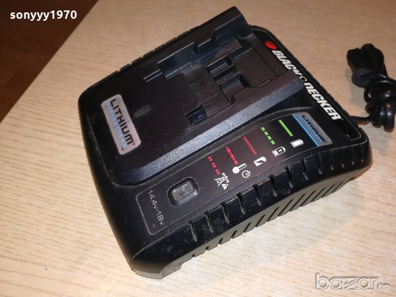 black & decker-charger lithium battery-внос швеицария, снимка 1