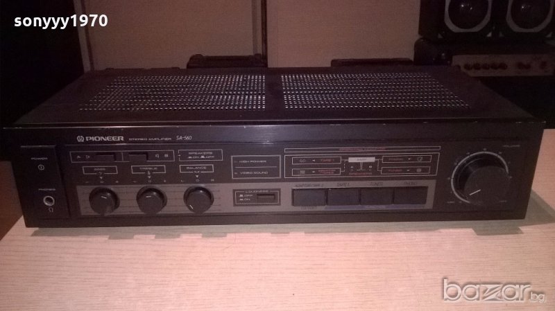 &pioneer sa-560-amplifier-made in japan-внос швеицария, снимка 1
