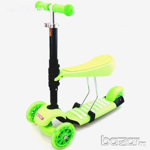 Тротинетка 3 в 1 - с две предни и 1 задно колело. , снимка 1