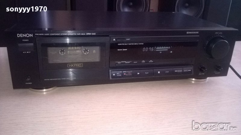 Denon drm-540 hx pro/dolby b/c-fine bias/2мотора-внос англия, снимка 1