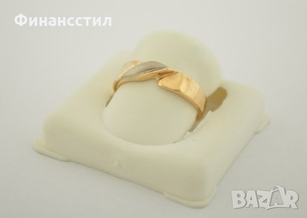 нов златен пръстен 42951-2, снимка 1