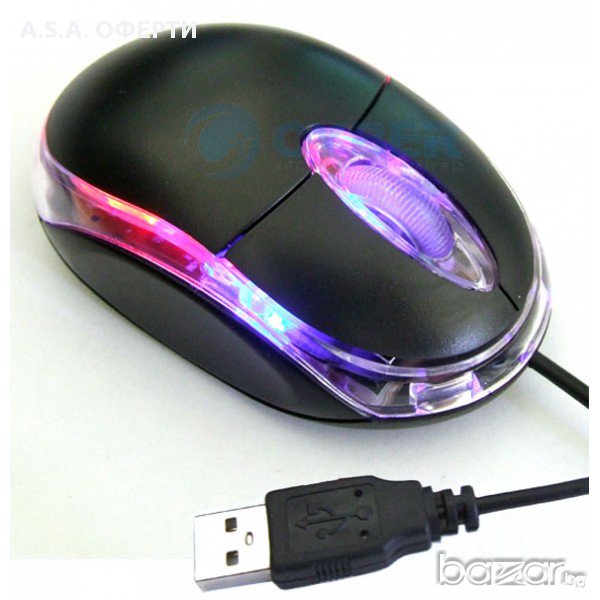 Оптична мишка светеща, снимка 1