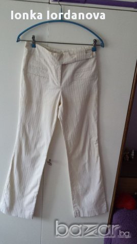 Бял панталон  италиански, номер 28, снимка 1 - Панталони - 17521538
