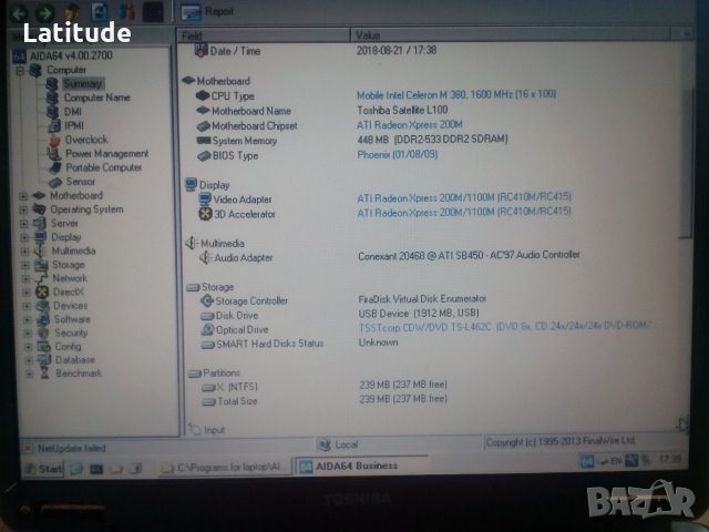 Toshiba Satellite L100 на части, снимка 2 - Части за лаптопи - 22402154