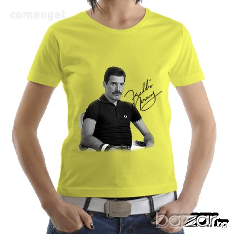 Уникални дамски тениски на Freddie Mercury с нова печатна технология. Прати ни любимата си снимка!, снимка 3 - Тениски - 12034973