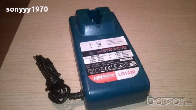 Hm mullner lg1420 charger 7.2/9.6/12/14.4/18v-внос швеицария, снимка 6 - Други инструменти - 16490394