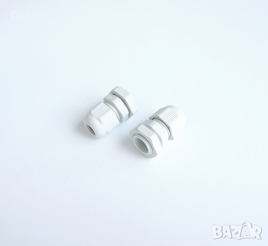Щуцер PG9 за кабел с гумено уплътнение Ф16mm, снимка 1