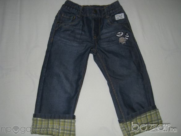 2-3 год.Подплатени дънки, снимка 2 - Детски панталони и дънки - 6907450