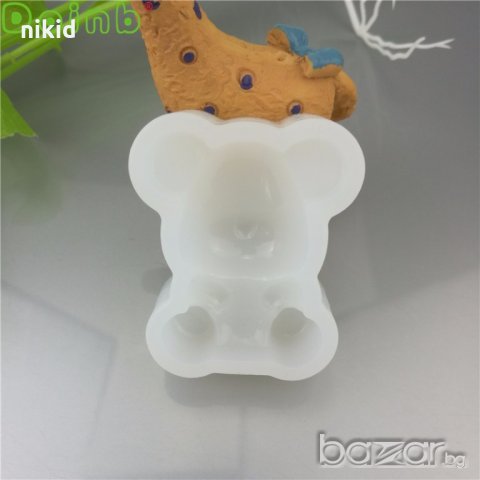 малко мече силиконов молд форма сладкарство и декорация и изработка на бижута смола изделия ръчна