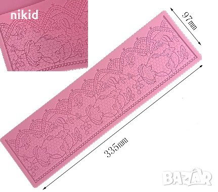 Д10 Много детайли дантела силиконов молд форма за украса торта с фондан гъмпейст