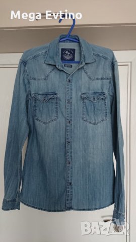 Мъжка дънкова риза lc waikiki, снимка 1