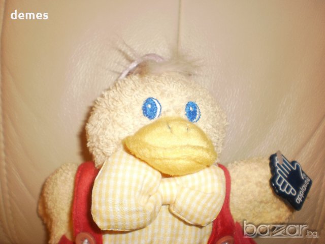 Плюшена детска дрънкалка пате, нова, снимка 2 - Плюшени играчки - 19506443