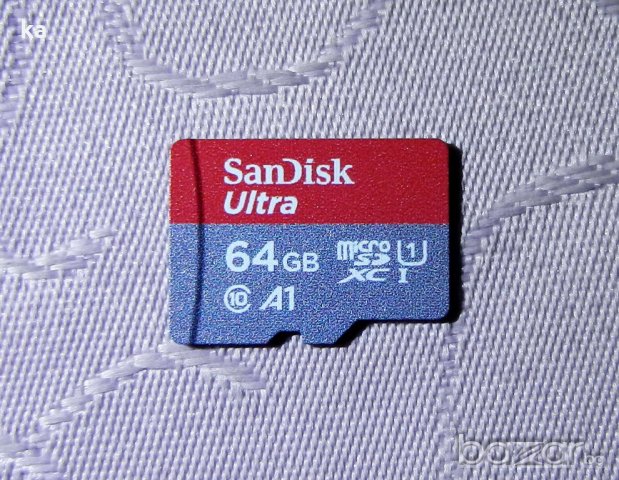 Карта памет SanDisk Ultra microSDXC Card 64 GB A1 UHS-1, снимка 1 - Карти памет - 21274695