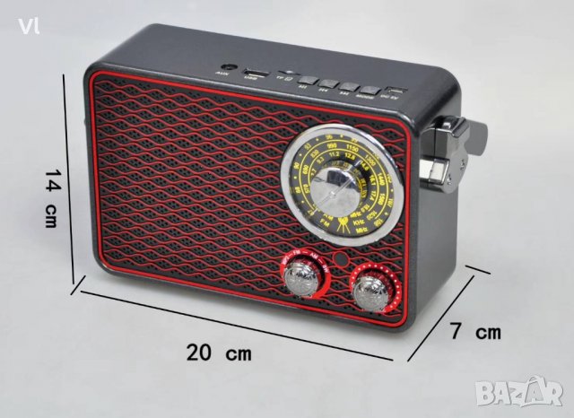 Ретро радио Kemai MD-1177Bt Bluetooth Usb Sd Fm - Носталджи, снимка 3 - Аудиосистеми - 24514607