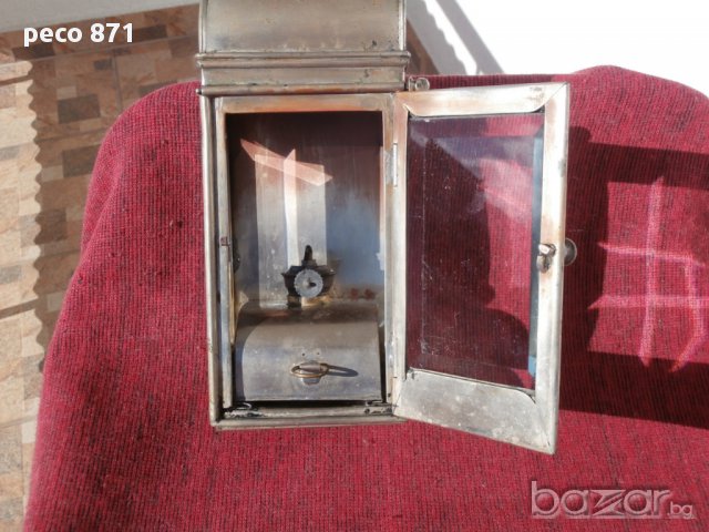 Рядък стар ветроупорен фенер, снимка 13 - Антикварни и старинни предмети - 17246054