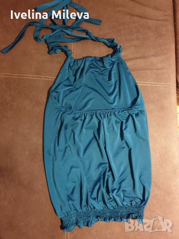 Сатенен топ Thesis с гол гръб, снимка 2 - Корсети, бюстиета, топове - 25703109