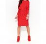 Червена памучна рокля марка Folly - EU 36, снимка 1 - Рокли - 22695385