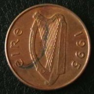 1 пени 1995, Ирландия, снимка 2 - Нумизматика и бонистика - 14453416