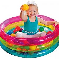 Детски надуваем басейн със 50 броя цветни топки, снимка 1 - Други - 21572450