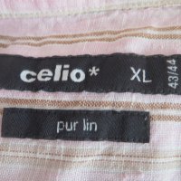 Мъжка ленена риза с дълъг ръкав Celio*, снимка 4 - Ризи - 24630576