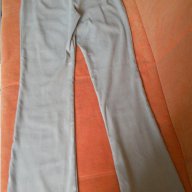 панталон, екрю с кожени връзки, снимка 3 - Панталони - 11101234