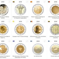 2 Евро Монети (възпоменателни) 2018 / 2 Euro Coins 2018 UNC, снимка 1 - Нумизматика и бонистика - 20757629