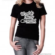 УНИКАЛЕН ПОДАРЪК ЗА МАМА! Дамска тениска ''Най-добрата майка'' със стилен принт!, снимка 1 - Тениски - 13336698