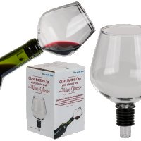 Стъклена чаша за пиене директно от бутилката с вино, снимка 1 - Чаши - 19905069