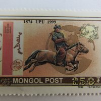 Блок марка История на монголската поща-1999,Монголия, снимка 11 - Филателия - 22389943