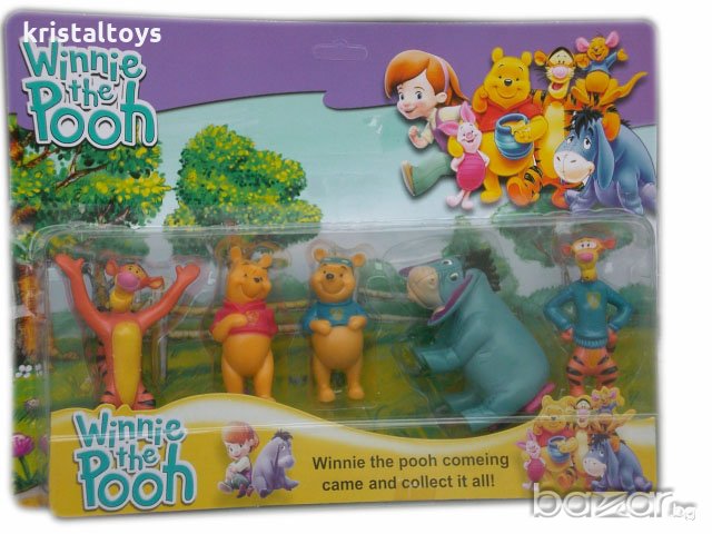 Комплект Мечо Пух с 5 фигури, снимка 1