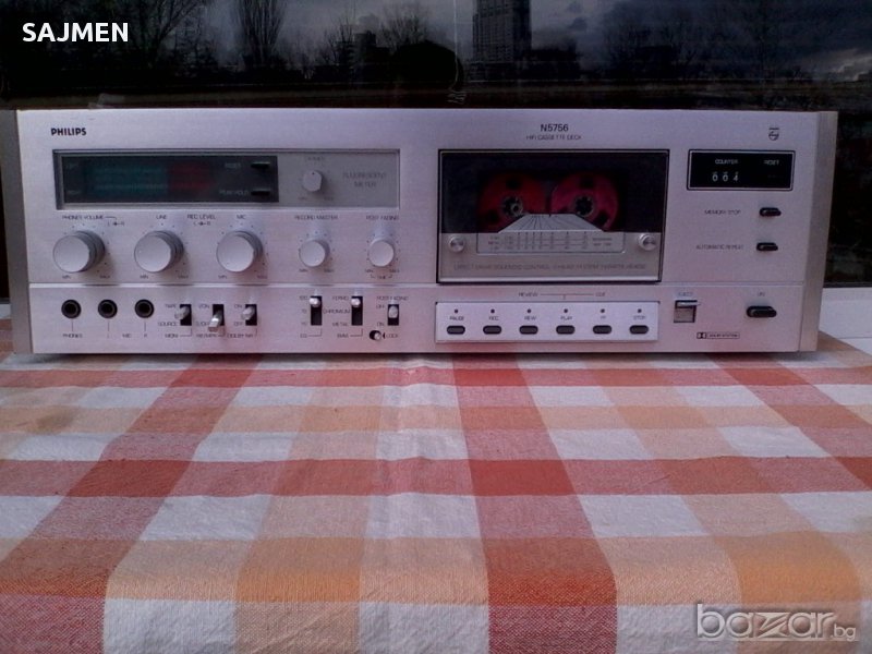 PHILIPS N-5756 3 HEAD High-End.дек, снимка 1