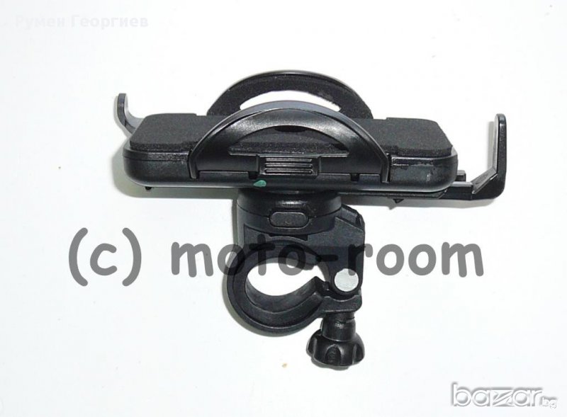 Стойка за закрепване на телефон/смартфон на кормилото на велосипед, скутер, мотор, снимка 1