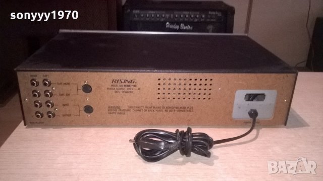 ПОРЪЧАН-rising eq-10 equalizer-made in japan-внос швеицария, снимка 15 - Ресийвъри, усилватели, смесителни пултове - 22189284
