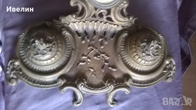 стара мастилница рококо, снимка 2 - Антикварни и старинни предмети - 25338196