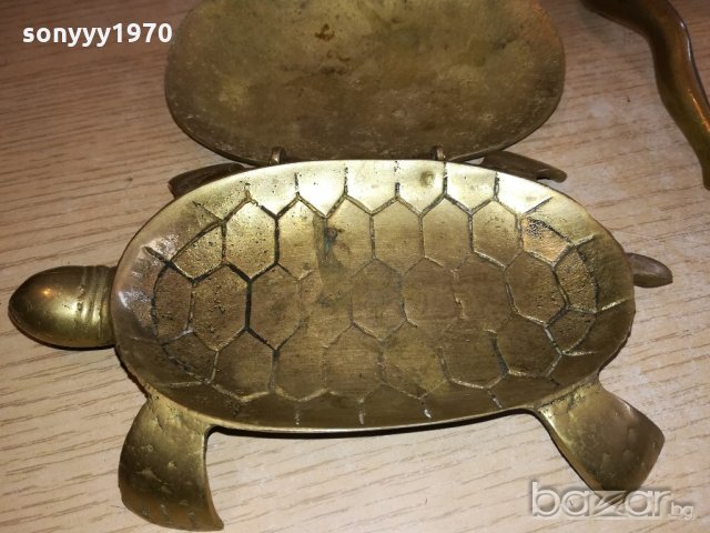 АНТИКА-ретро колекция-мед/месинг-костенурка 